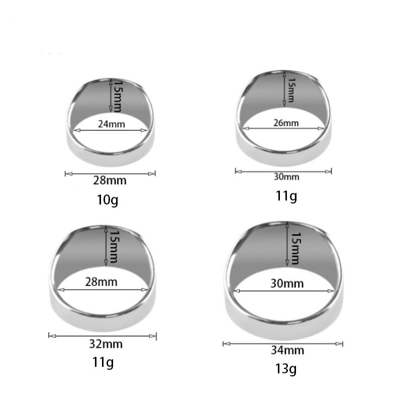 Edelstahl Metall Penis Lock Cock Ring Verzögerung Ejakulation Ball Hodensack Bahre Erektion Cock Ring Slave Männlich Sex Spielzeug Mann