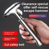 New Car Safety Hammer Car Window Breaker Emergency Escape Tool with Seat Belt Cutter Carbon Steel Life-Saving Car Tool