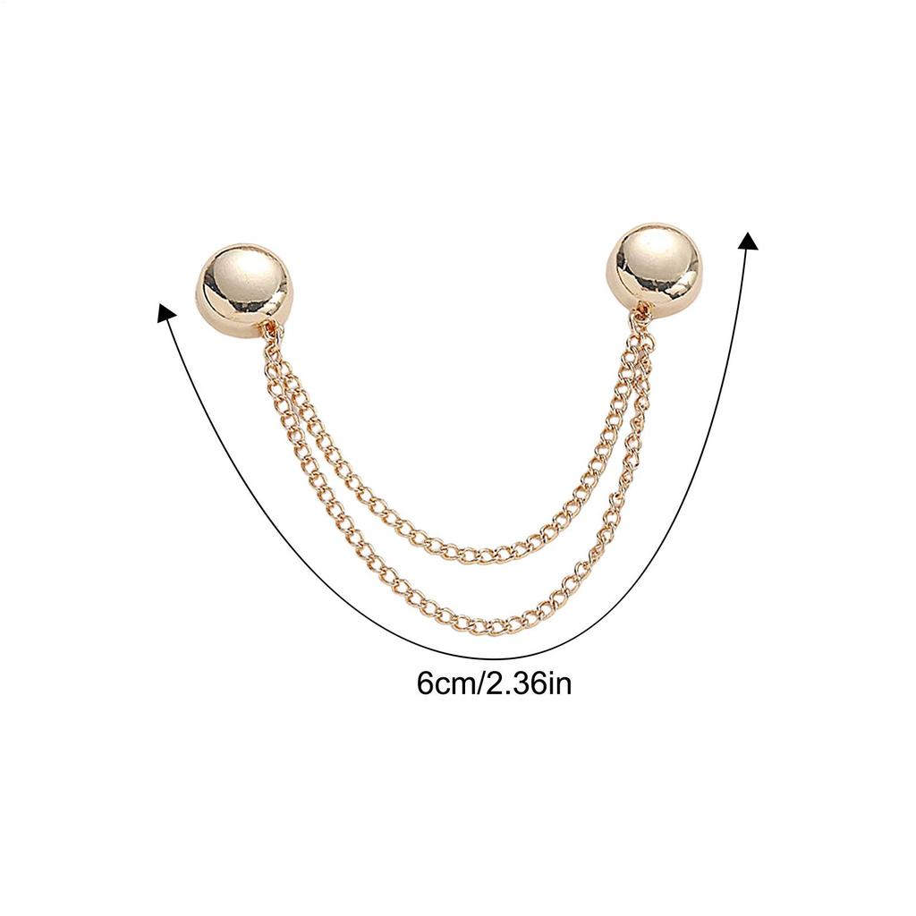 4Pcs Multi-Function Magnetic Clothing Clip With Chain Metal Buttons Clip Clothes Scarf Trouser Legs Cuff Fixing Magnet Pin