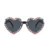 Cute Luxury Vintage Sunglasses Heart Shape Candy Color Punk Sunglasses Beach Sun Glasses Party Eyewear
