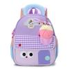 Unisex Cartoon Preschool Backpack With Durable Nylon And Fun Pattern For Learning