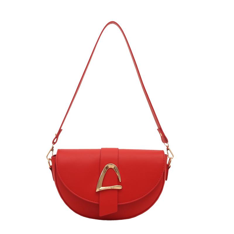 Niche Design Bag Women's 2025 Spring New Fashion Retro Shoulder Messenger Bag High Value Foreign Style Saddle Bag