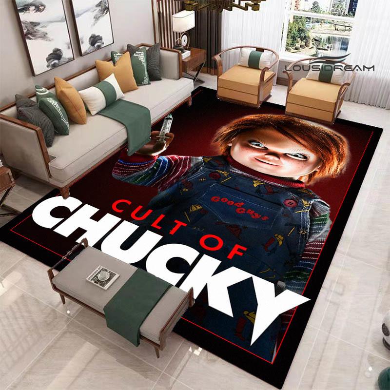 3D Cult of Chucky Printed Carpet Non-slip Carpet Outdoor Carpets Area Rug Home Decor Yoga Mat Rug for Bedroom Birthday Gift
