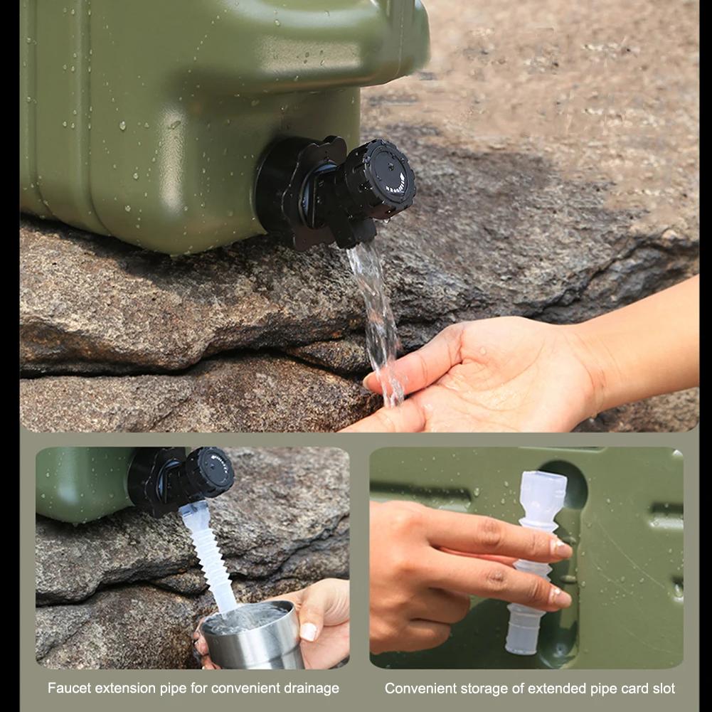 15/19/20/22/24/28L Water Container with Detachable Faucet Portable Camping Water Bucket No Leakage for Camping Fishing Picnic