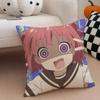 Classic Funny Japanese Anime Y-Yuru Yuri Cushion Cover Throw Pillow Cover Hidden Button Durable Polyester Chair Cushion