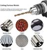 Perfactool 13pc HSS 1.5-6.5mm Round Shank Twist Drill Bit Set Titanium Coated Drilling Hole for Metal PVC Board