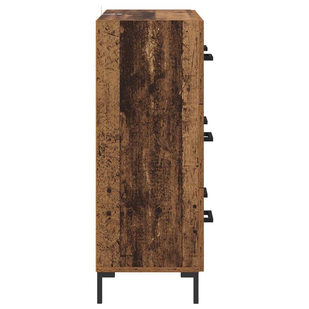 Sideboard Reclaimed Wood 69.5 x 34 x 90 cm Engineered Wood and Iron