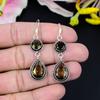 Citrine Gemstone Handmade 925 Sterling Silver Jewelry Earring 2.56" KG-429