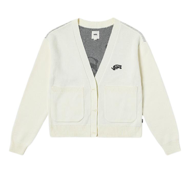 

Vans Cardigan Windproof Warm Comfortable Casual Long Sleeve Sweater Women Sweater Off-White VN000NFBFS8 L