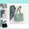 Trendy Large Capacity Korean Style Tote Bag For Women In Black White Gray Green