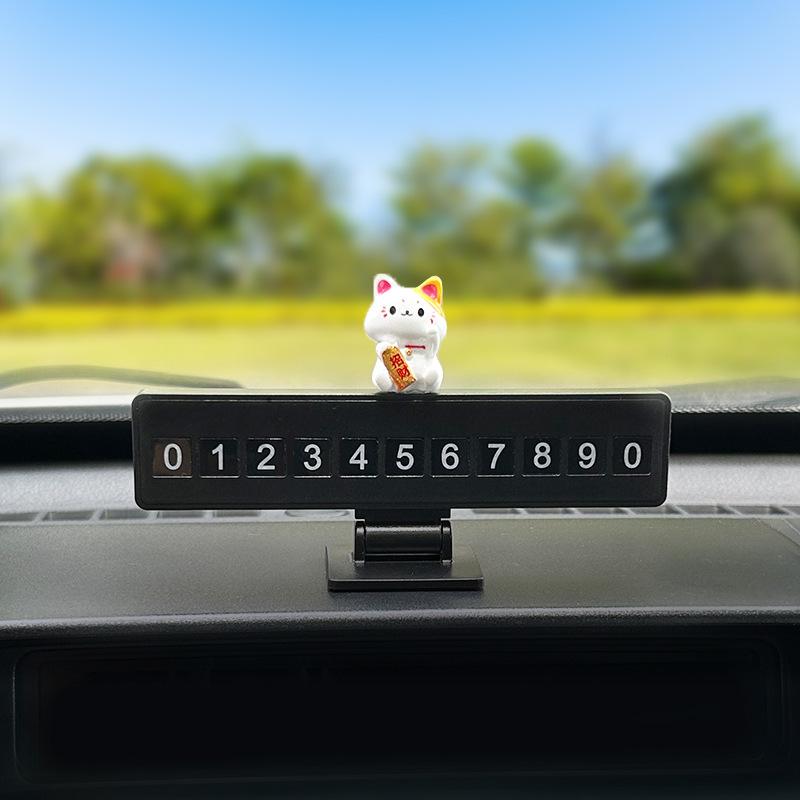 1Pc Creative Car Supplies Moving License Plate Folding Car Hidden Moving License Plate Folding Temporary Parking Number Plate