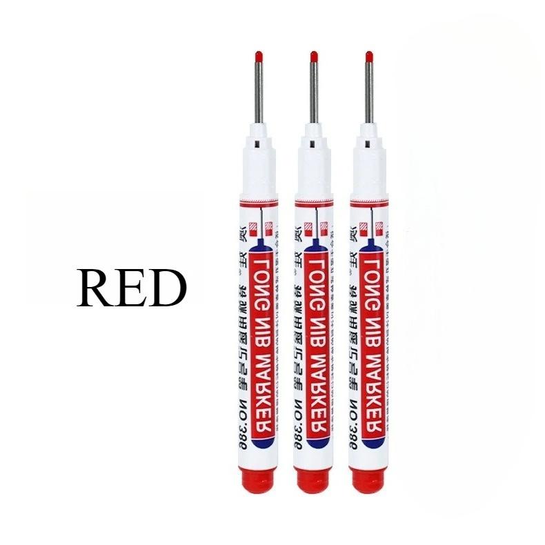 

New Multi-color Deep Hole Marker Ceramic Tile Deep Hole Marker Waterproof Quick-drying Oil Pen Woodworking Pen Marker Pens