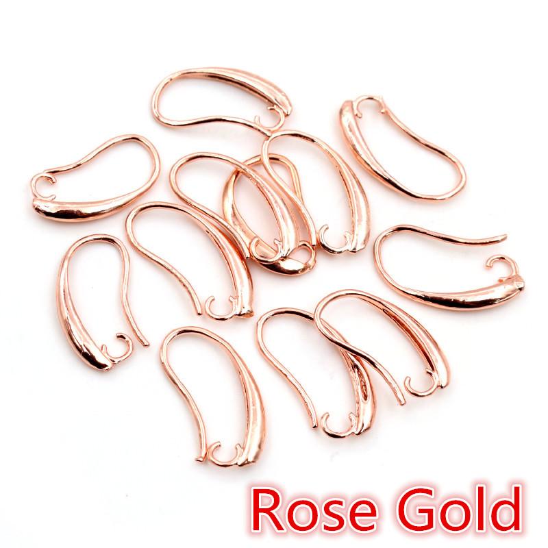 20 Stück Kleine Messing Französische Ohrhaken Draht 19x10mm/17x9.5mm DIY Kleine Ohrhaken Schmuckherstellung Zubehör Endstücke