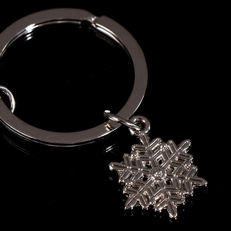 Silver Color Ice Skates Snowflake Pendant Key Ring Skating Key Chain Keychain