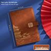 A5 Soft Leather Business Notebook with Custom Logo and Buckle, Enhanced Edition, in Gift Box