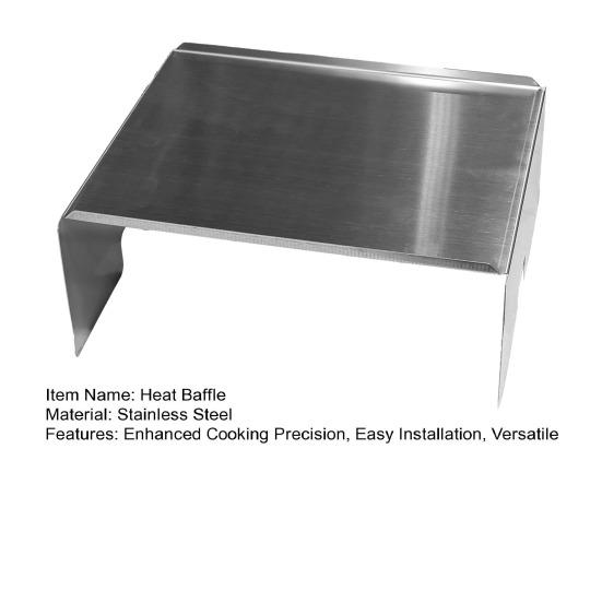 Edelstahl-Hitzeschutzblech für Pit Boss Pelletgrill Hitzeschild Diffusor Deflektor Grillzubehör unter Flamme Broiler Tamer Tray