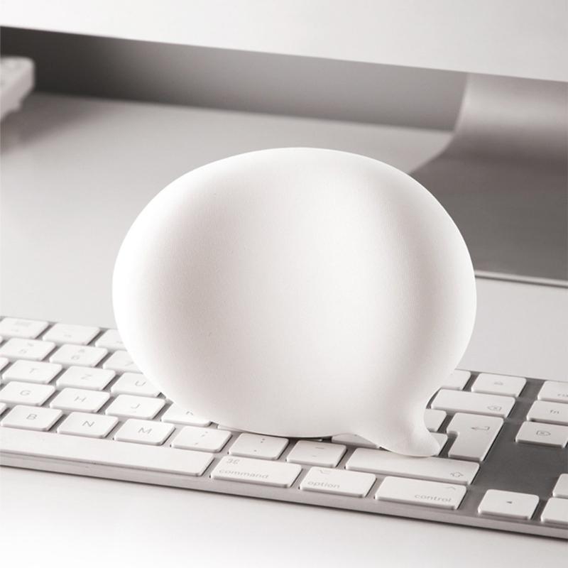 Cute Chat Bubble Silicone Wrist Rest Pad For Office Computer Desk Anti Slip And Waterproof Design