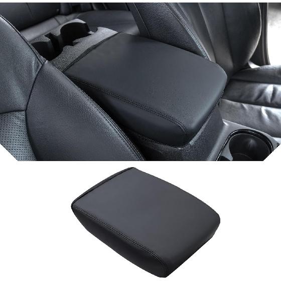 JDMCAR Center Console Cover Compatible with 2023 2024 2025 2026 Chevy Colorado/GMC Canyon Accessories Customized PU Leather Armrest Box Lid Protector