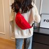 Versatile Water-resistant Canvas Crossbody Bag With Letter Print Perfect For Travel And Casual Use