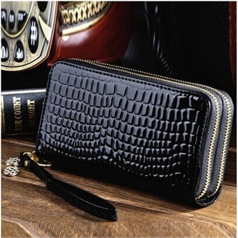 Wallet Double Zipper Women's Large Capacity Long Wallet Change Mobile Handbag