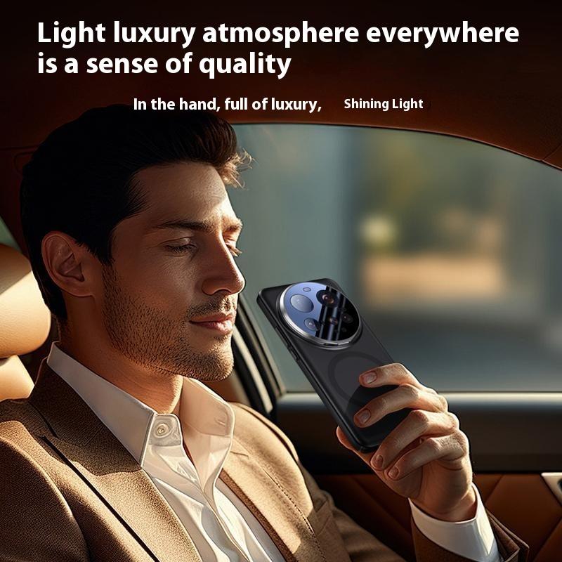 For Xiaomi 15 Ultra Case Compatible with MagSafe Lens Film Kickstand Hard PC Phone Cover