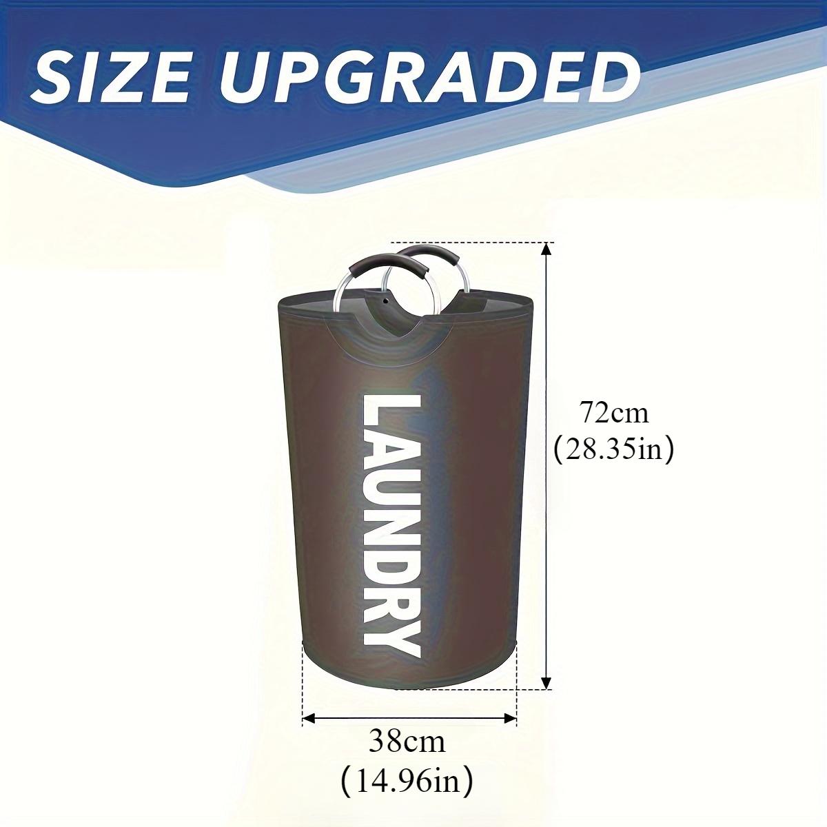 1 шт. Стильная водонепроницаемая корзина для белья с мягкими ручками — складной — фото 4