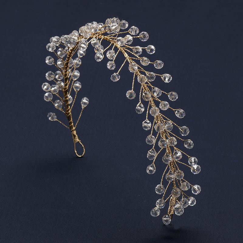 

2023 Хрустальный бисерный свадебный головной убор и аксессуары для волос для европейских и американских свадеб