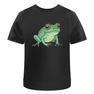 Lachender Frosch Baumwoll-T-Shirt Ta046971 - Herren Sommer Baumwolle Grafik-T-Shirt