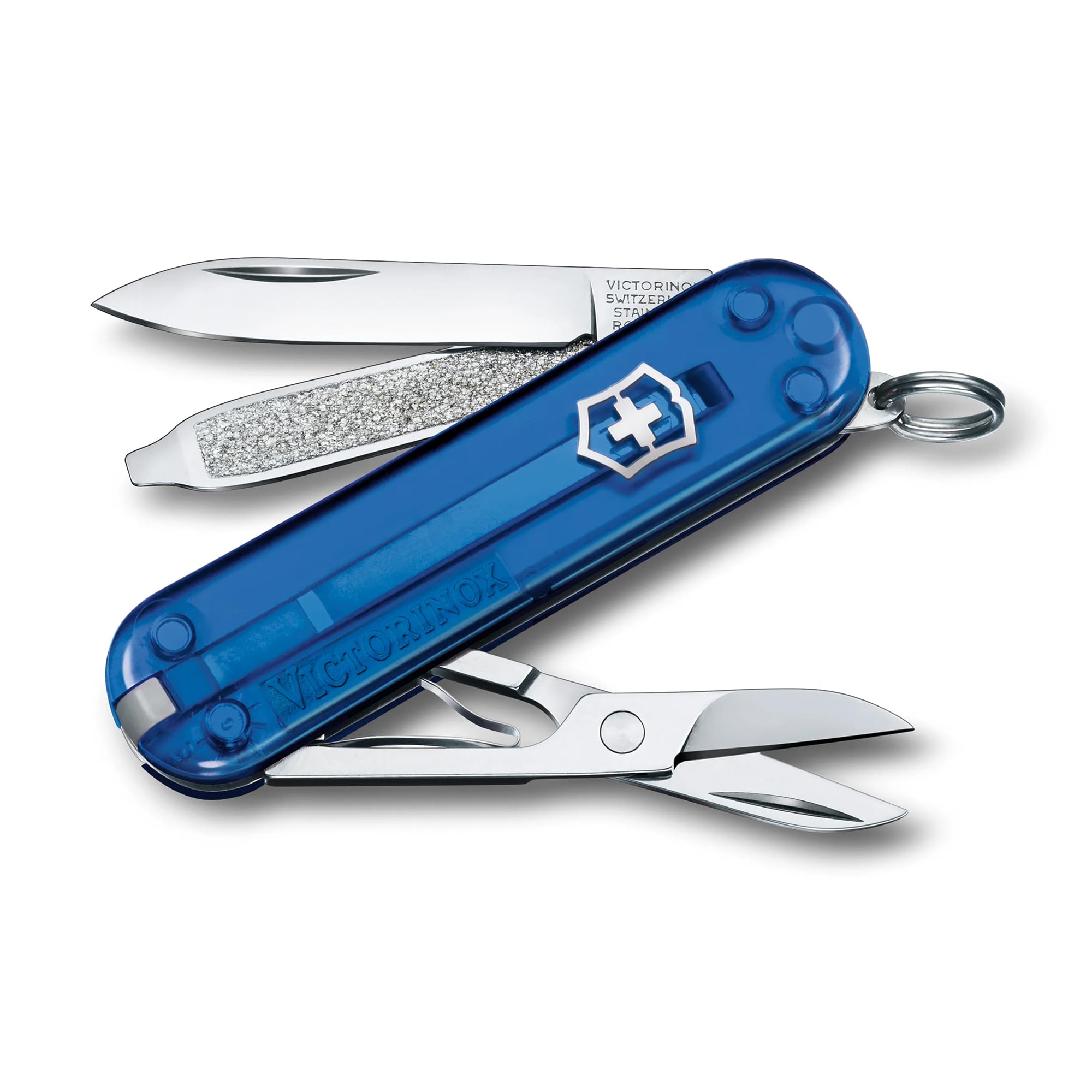 

VICTORINOX Classic SD Deep Ocean Swiss Army Knife in Classic This features 7 including a flathead and a nail Perfect as a gift or a Model Colors.