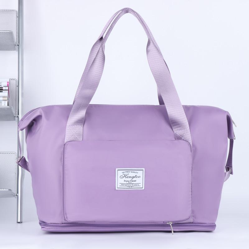 Fashion Casual Unisex Luggage Bag Oxford Solid Color Wear-resistant Waterproof Multi Pocket Large Capacity Storage Travel Bag