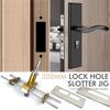 Wooden Door Lock Hole Opener Kit Lock Mortiser Slotter Jig Key Hole Drilling Guide Installation Lock Hole Locator