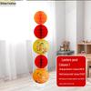 Mid-Autumn Festival Honeycomb Ball Pillar for National Day Mall Decor