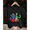 Summer Cute Round Neck Fashion Street Casual Top Rainbow Friends Cartoon Children's T-Shirt Kids