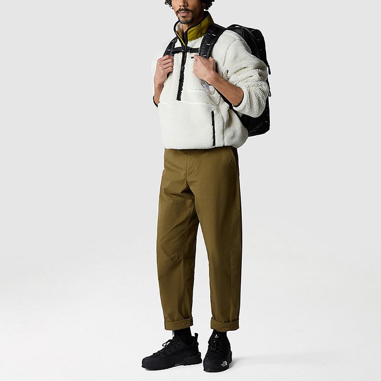THE NORTH FACE Sweatshirts Men's White Stand Collar Moderate Straight Fit NF0A7URN-N5I