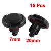 Rivet véhicule sourcing map voiture trou 7mm rivets plastiques agrafe clips tige-poussoir 15pcs