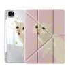 Tablet Case For iPad Mini 6 7 Pro 11th 10th 9th 8th 7th 12.9inch Pro 2025 Air 4 5 M3 M2 1 2 M4 11inch Y-Fold Holder Cover Cat