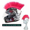 Mohawk Motorcycle Helmet Braids Decorations Wigs For Helmet Cockscomb Motocross Full Face Men Helmet Decors Hair Braids Stickers
