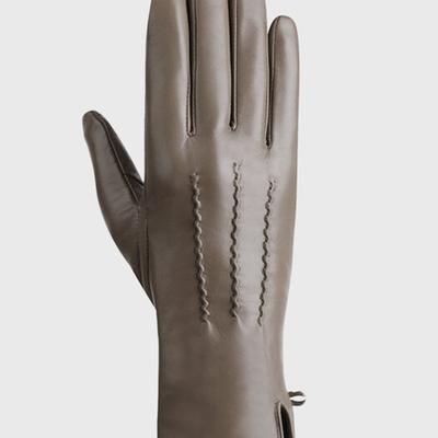 SARTOR Lambert Women's Touch Leather Gloves Long Gray