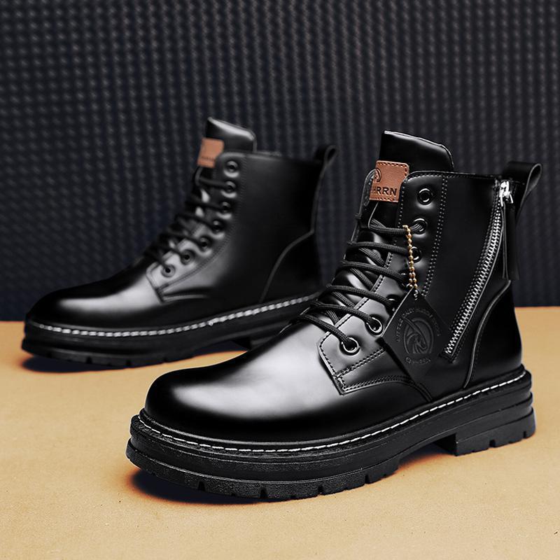 New autumn and winter big yellow boots small yellow boots Martin boots tooling boots big head shoes men's shoes live broadcast Douyin