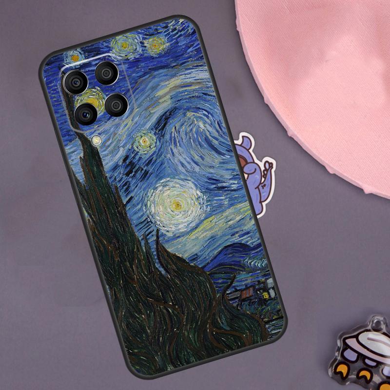 Oil Painting Van Gogh Case For Samsung Galaxy M23 M33 M53 M13 M12 M32 M52 M55 M14 M34 M54 M20 M51 M21 M30s M31s
