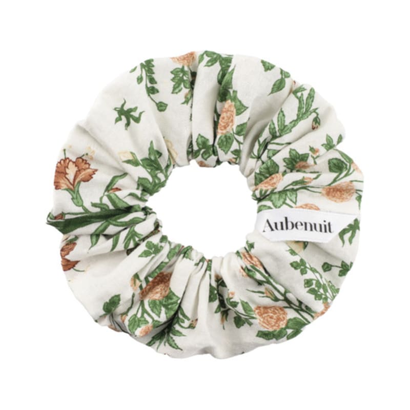 

Aube nuit floral series hair scrunchie floral white M M