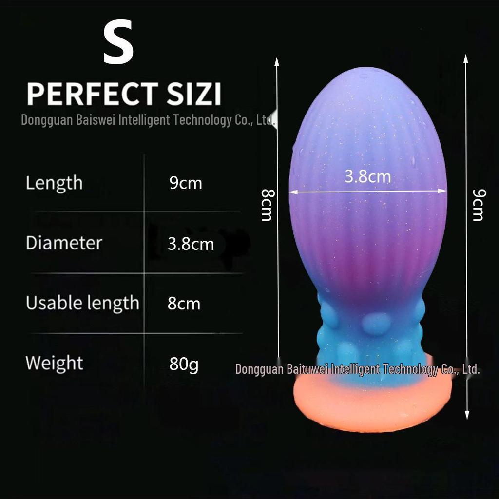 Super Thick Luminous Silicone Anal & Vaginal Dilator Toy for Men and Women