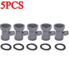 Sink Drain Adapter Pipe Tee 45mm Internal Threads Y-Shaped Single Hole Overflow Kitchen Sewer Branch Connector Thread Fittings