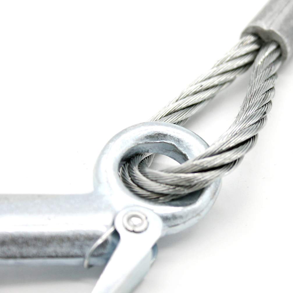 VORCOOL 5M Abschleppseil, 7 Tonnen Tragfähigkeit, Fluoreszierend, mit geschmiedetem Haken, für Autoanhänger-Abschleppen und nächtliche Pannen