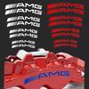 1set Car Brake Caliper Sticker Car Accessories Waterproof and Reflective Laser Letters Decoration Decals