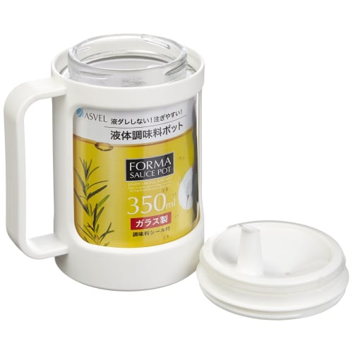 Asvel Glass Pot (for Liquids) "Forma" White 1132