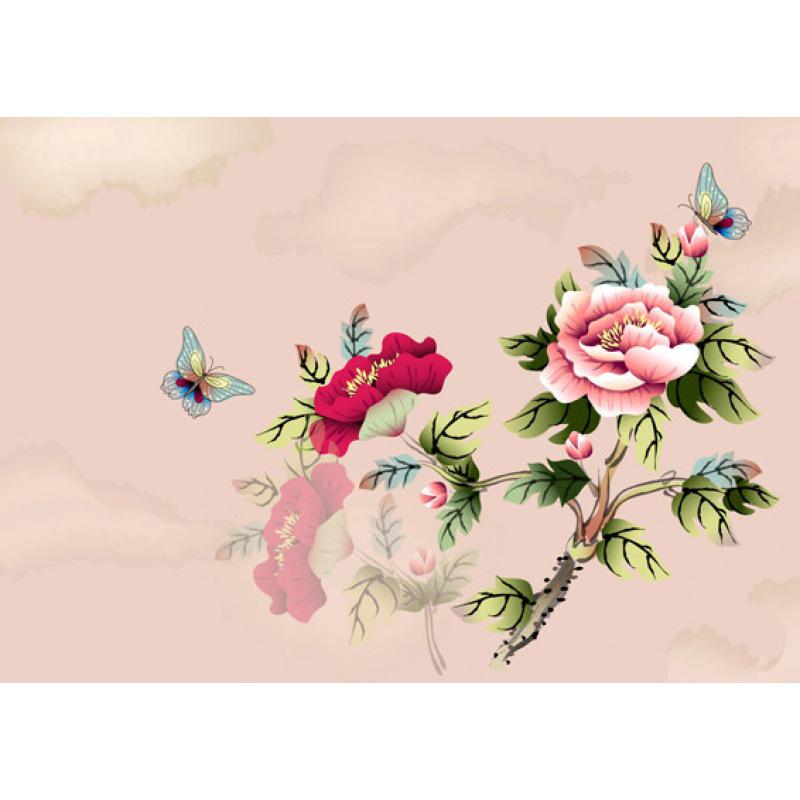 Framed Vector Plants & Flowers Ink Painting Poster with Free Shipping