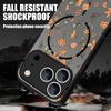 Translucent Matte Magnetic Case For iPhone 17 16 15 Pro 14 13 Pro Max 16e 17e For Magsafe Floral Pattern Hard PC Phone Cover