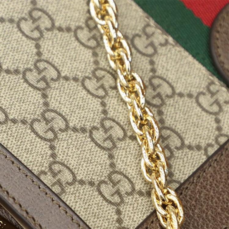 Gucci Ophidia Small Shoulder Bag GG Supreme Women Shoulder_bags Tan 503877-K05NG-8745