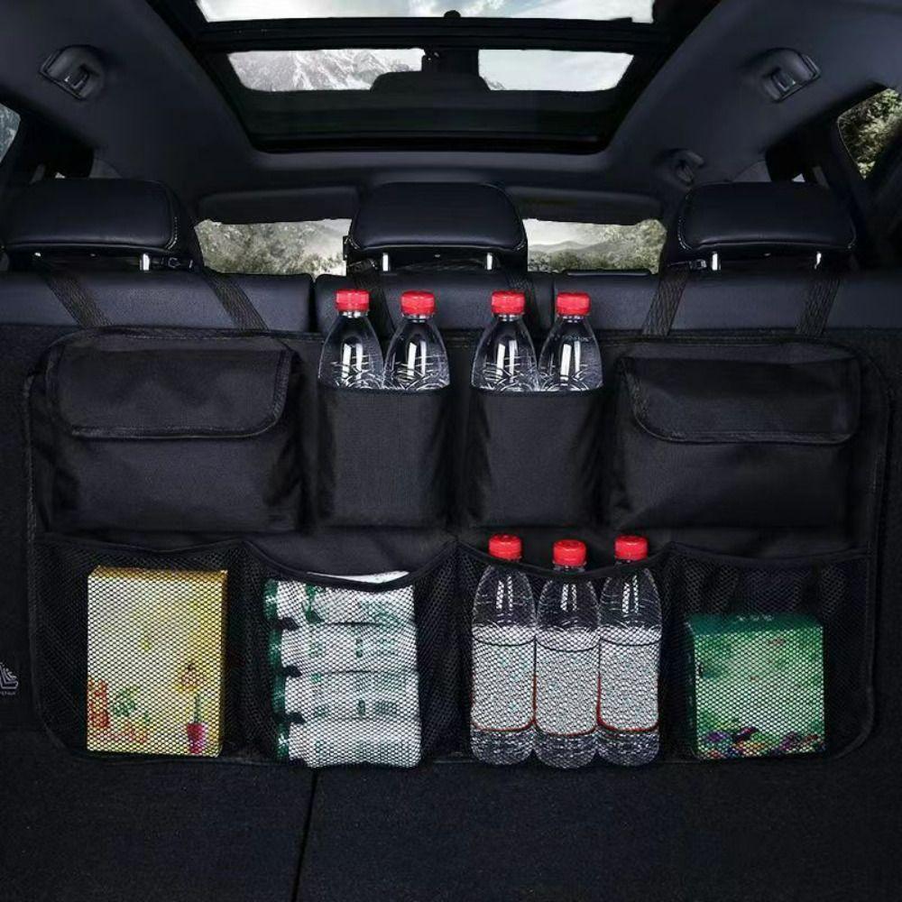 High Capacity Backseat Storage Bag Adjustable Auto Seat Back Hanging Organizer  Universal